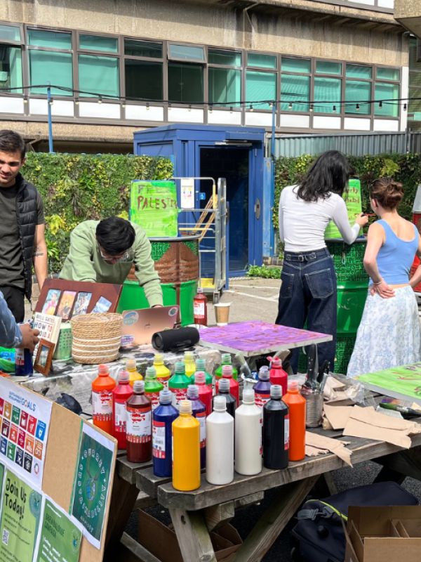 Sustainability society upcycling pop-up