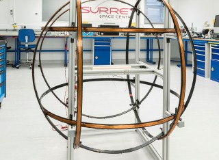 Spherical helmholtz coil facility